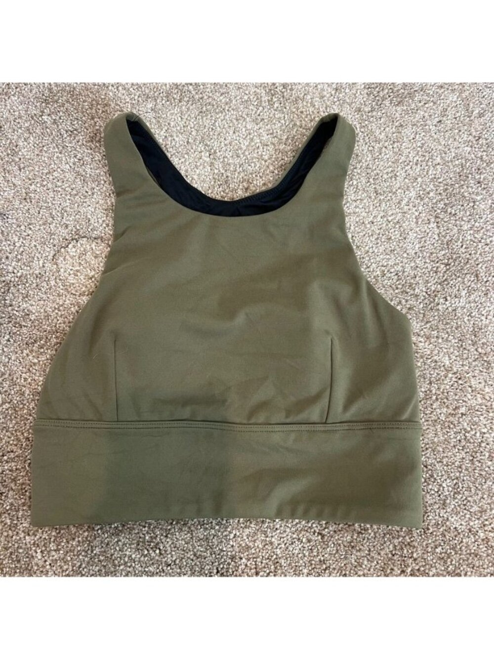 Varley Olive Green Sports Bra Size XS NWOT